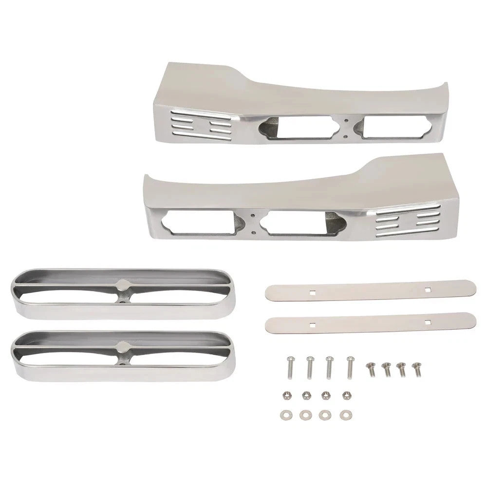HECASA Front Fender Light Brackets w/Mounting Hardware For Peterbilt 389 388