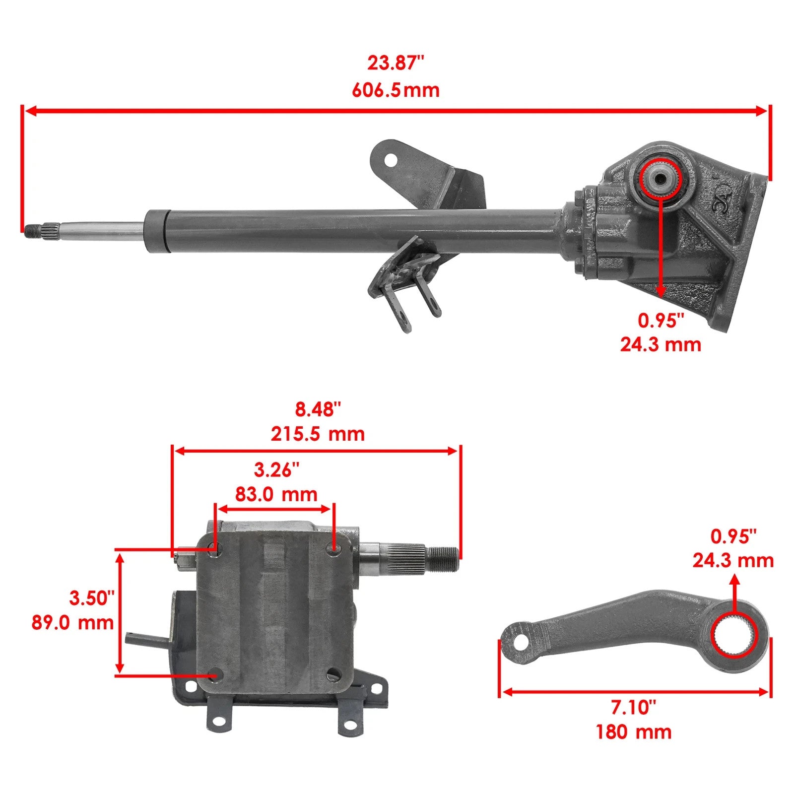 Steering Wheel & Shaft For Kubota B7200 B8200 B9200 B5200D B5200E B6200D B6200E