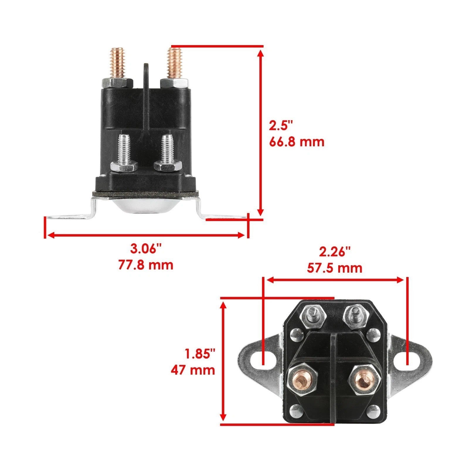 Starter Relay Solenoid fits John Deere X320 X324 Serial 180001 and UP MIU12537