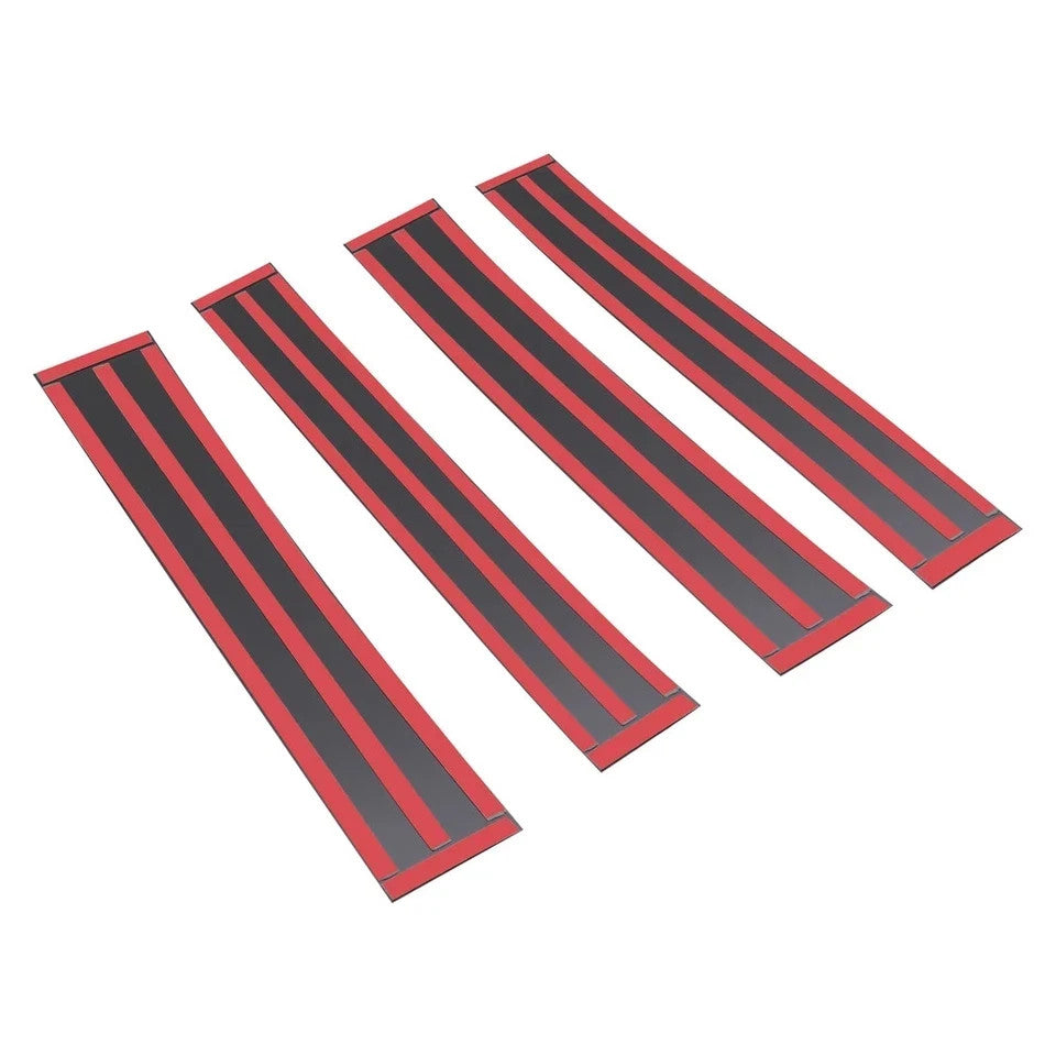 For 2007-13 2014 Cadillac Escalade Black B-Pillar Posts Door Window Trim Cover A