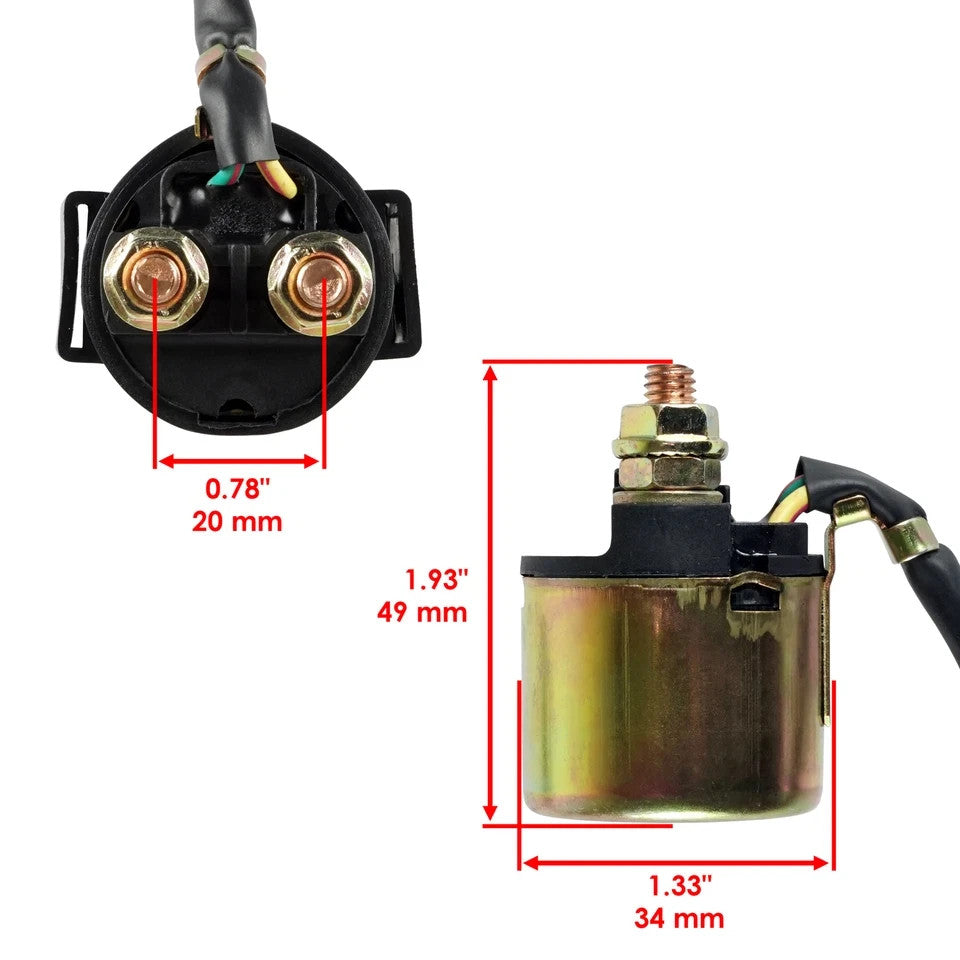 Starter & Relay Solenoid for Honda TRX400EX TRX 400 Ex Fourtrax 1999-2004 New