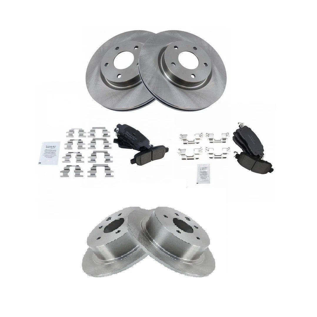 Front & Rear Posi Ceramic Pad & Brake Rotor Disc Kit for Nissan Altima New