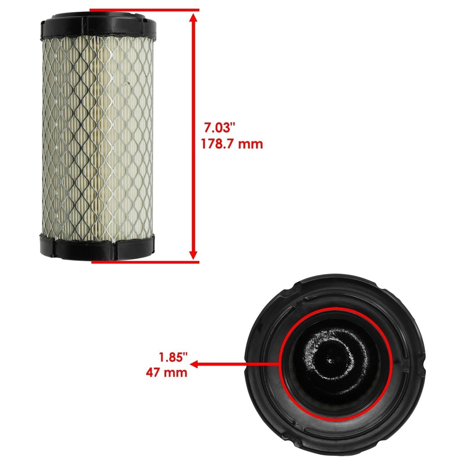Caltric Air Filter For Kawasaki Mule Pro-Dx Pro-Dxt KAF1000 2016-2022