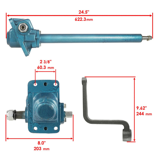 Complete Steering Box Shaft for Kubota L225 L225DT 34159-16091 35240-16100