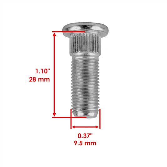 8PCS Wheel Nut And Stud for Polaris ATV UTV 7515513 7547211 7542459 3/8"-24