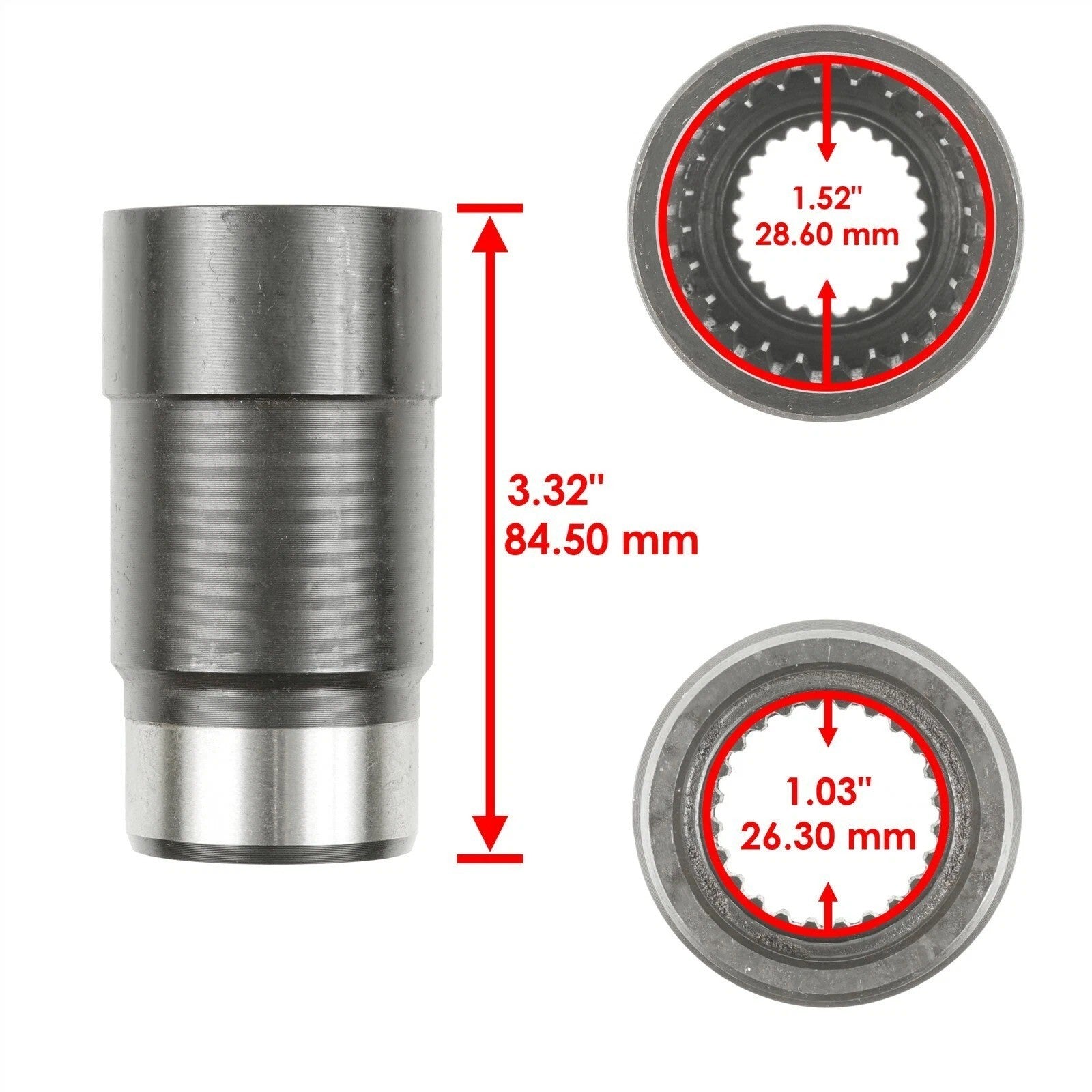 Rear Differential Coupler Joint For Honda TRX500FA Foreman Rubicon 500 2001-2014