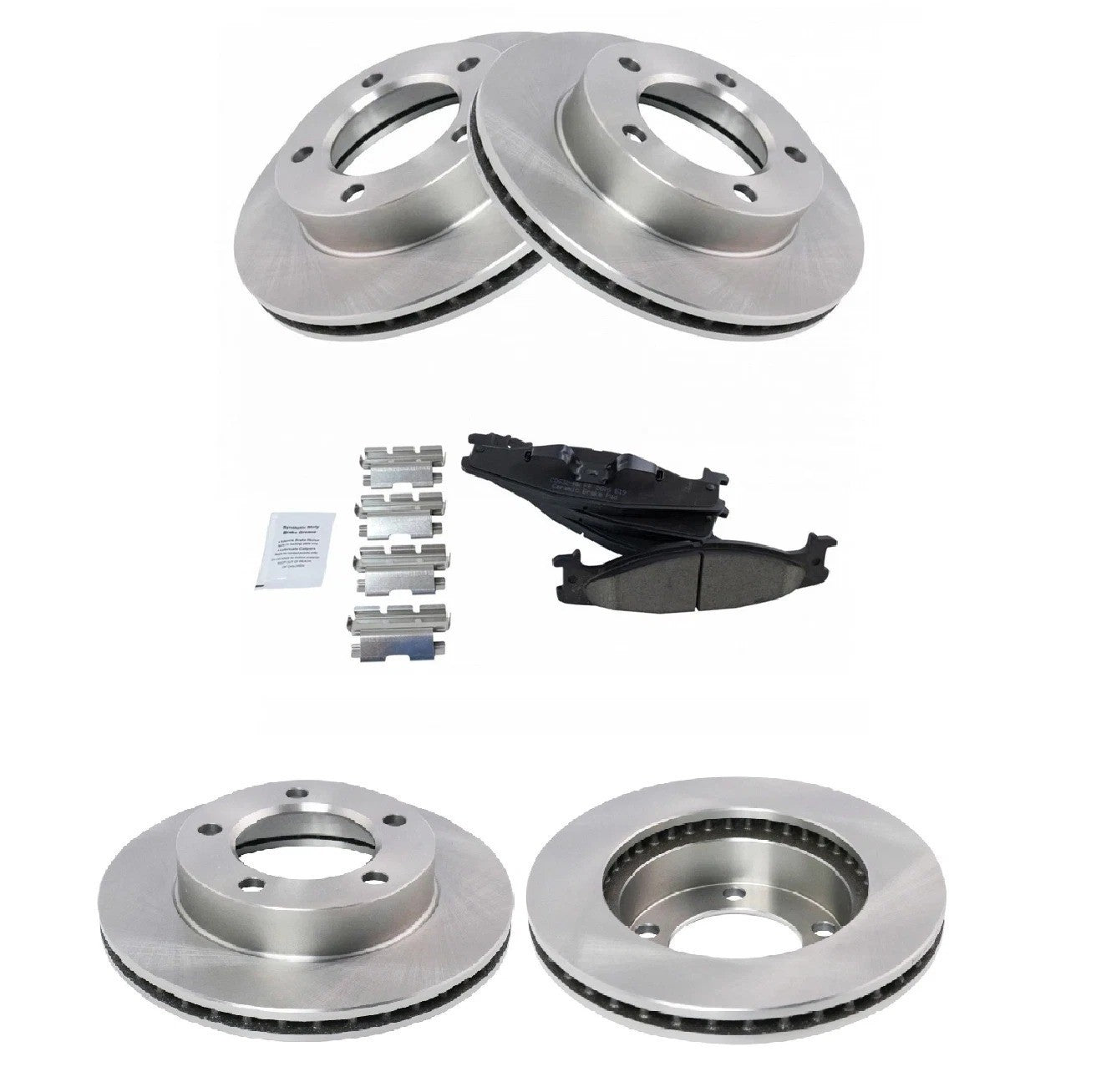 Front Ceramic Brake Pad & Rotor Kit Left & Right for 94-96 Bronco F150