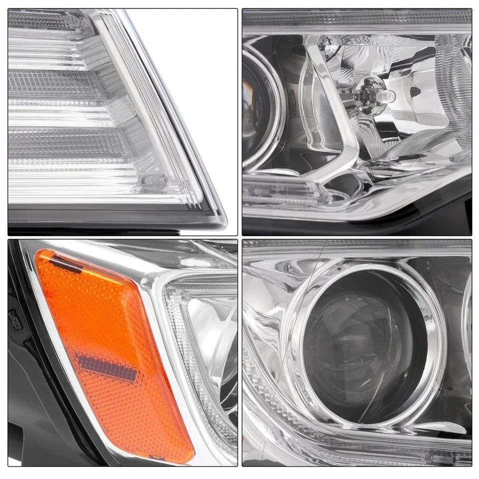 For 2017-2022 Jeep Grand Cherokee Halogen Upgrade LED Tube Projector Headlights