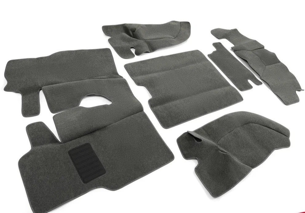 HECASA For Jeep Wrangler TJ 1997-06 Interior Carpet Kit Rug Floor Mat 6pcs GRAY