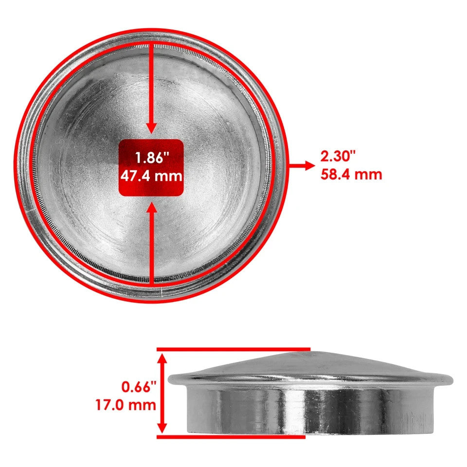 Caltric 484195 Grease Caps For Scag SCZ48V-22FX SCZ48V-23CV SCZ52V-25CV Cheetah