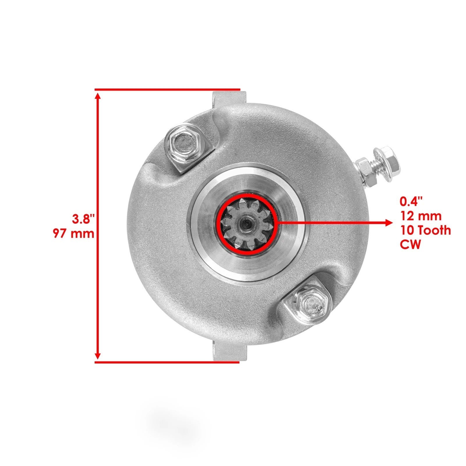 Caltric Starter For Polaris Hawkeye 300 2x4 2006-2011 18912 3089879 3090192 CW