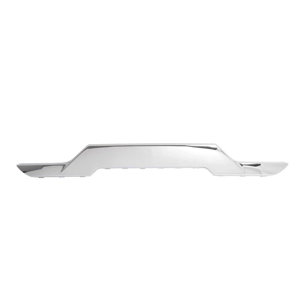Front Bumper Valance &Chrome Skid Plate For Chevy Silverado 1500 2016-2019 Black