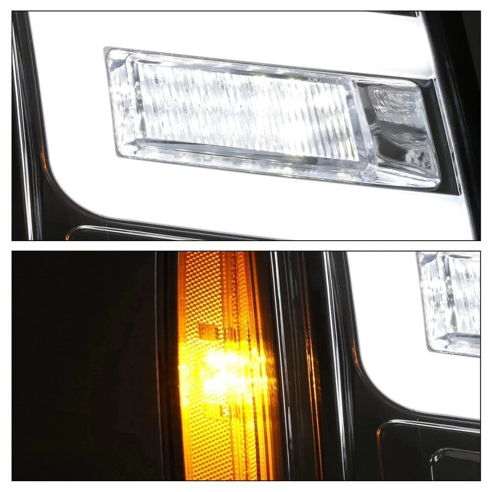 For Cadillac Escalade ESV 07-14 HID/Xenon LED DRL Projector Headlights DOT/SAE