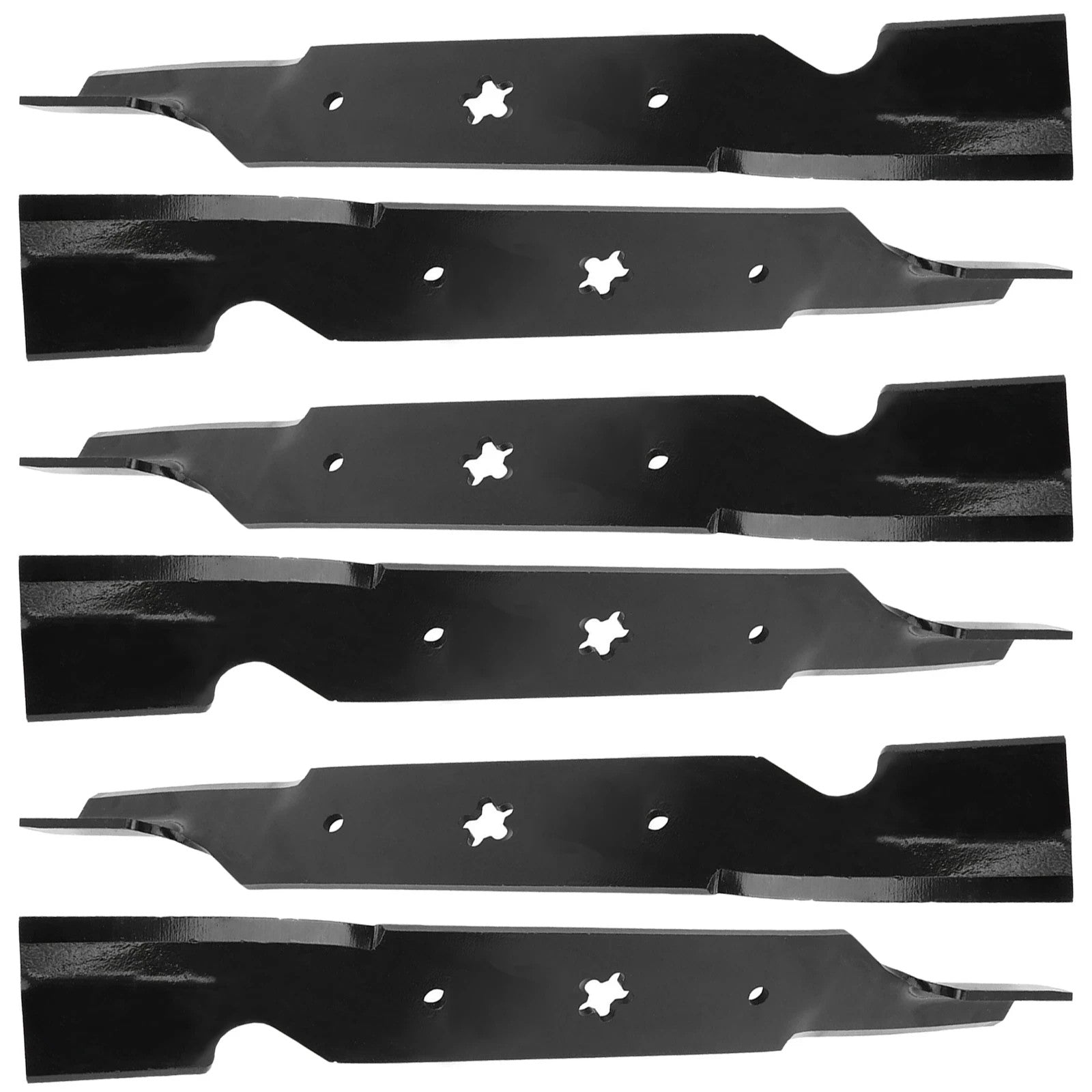 18 1/2 inch x 5 Point Star 54" Deck Notched High Lift Blade For Husqvarna Poulan