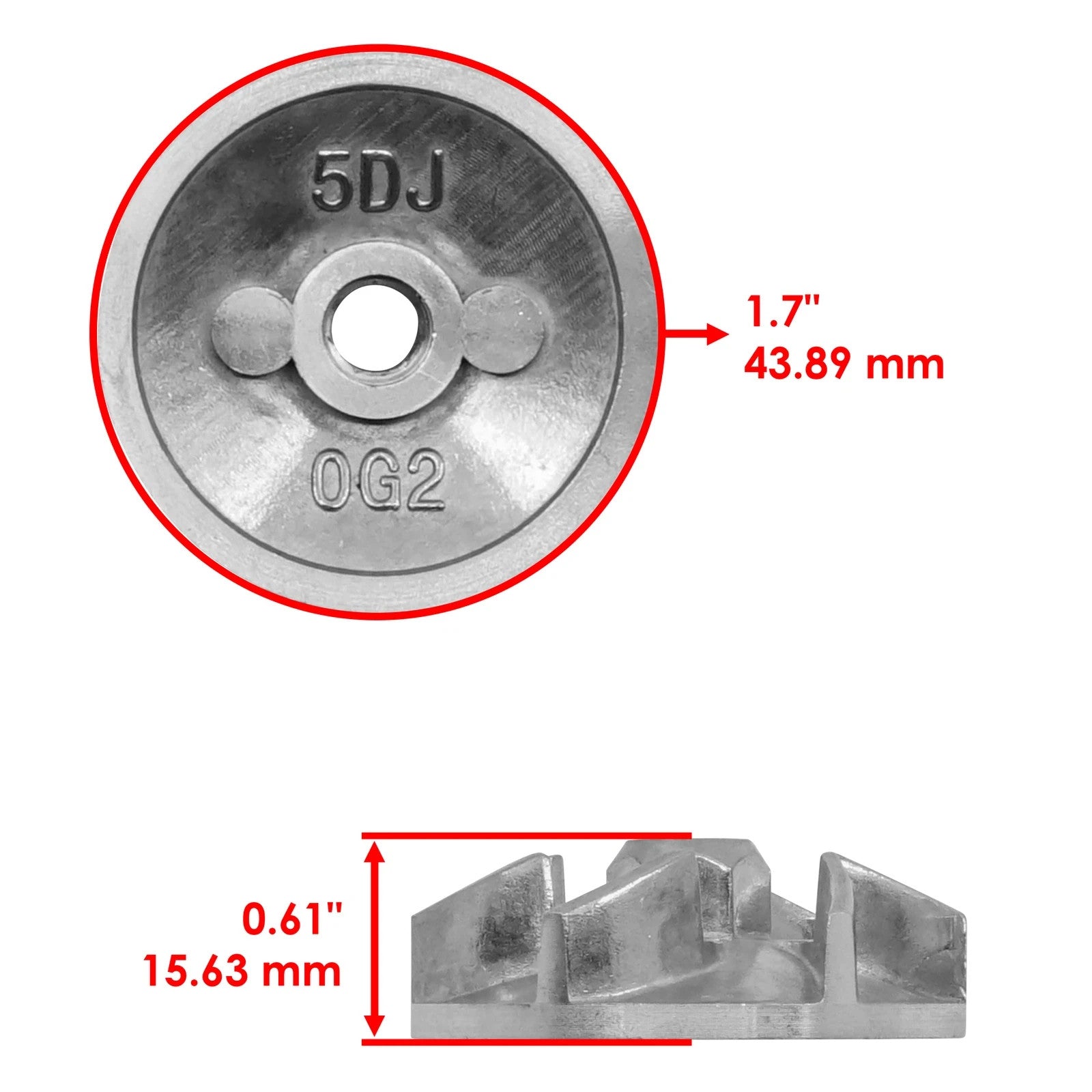 Caltric Water Pump Impeller Shaft Kit for Yamaha WR400F WR426F WR450F 1998-2015