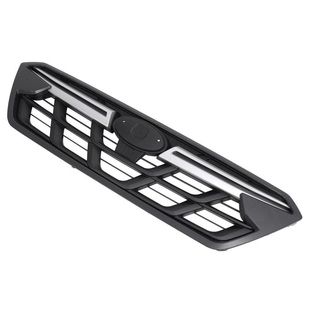 For Subaru Crosstrek 2021-2023 22 Black Front Bumper Grille Grill Chrome Trim