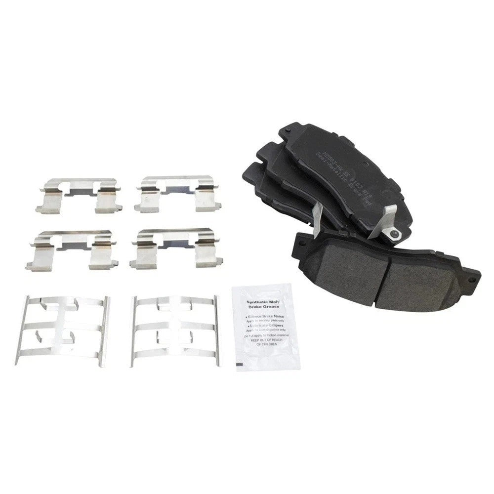 Premium Semi Metallic Brake Pad Front & Rear Kit w/Chemicals for Honda Acura