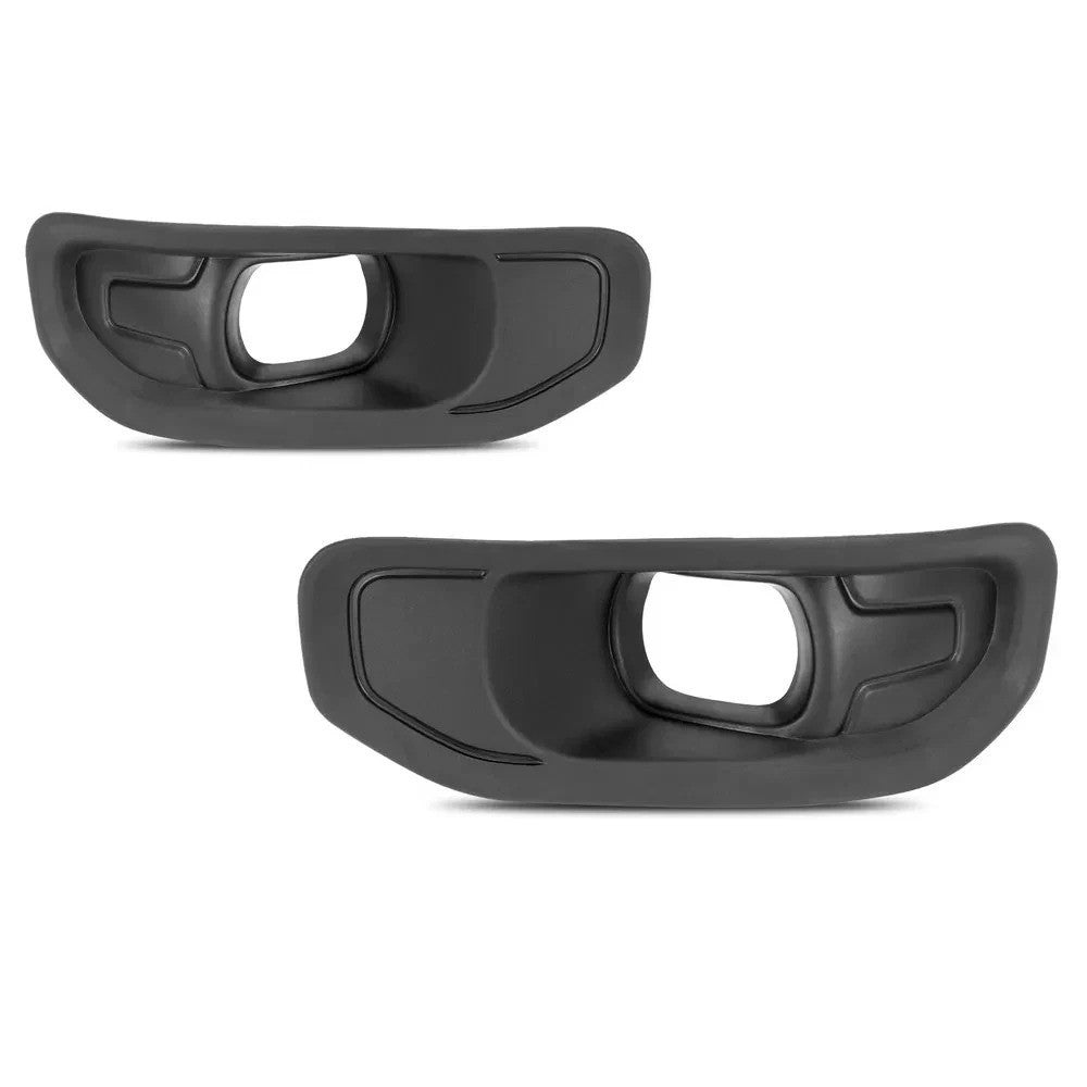 HECASA Front Left & Right Side Fog Light Lamp Bezel Cover Kit For Ram 1500 19-24