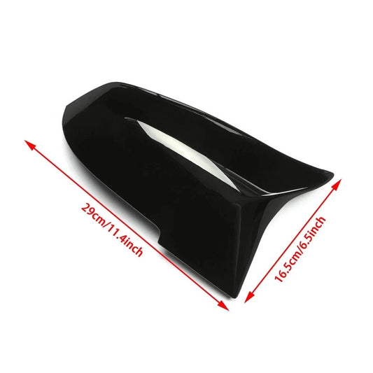 2x Gloss Black Side Mirror Cover Cap For BMW 3/4 SERIES F20 F21 F30 F32 F36 M3