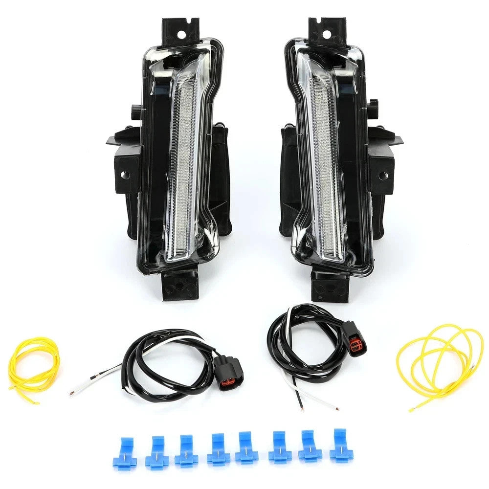 2PC DRL LED Fog Light Daytime Running Lamp For Chevy Camaro ZL1 LS LT 2016-23 24