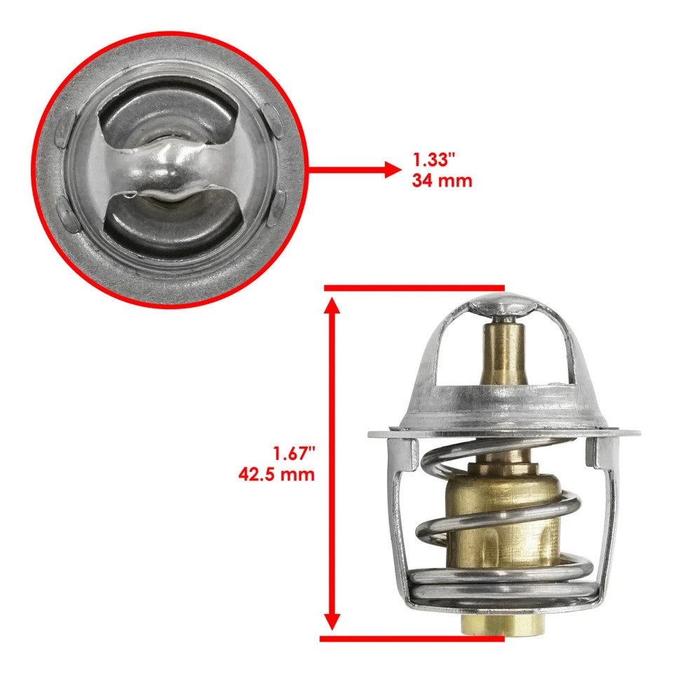 Caltric Thermostat for Polaris 7052352 7052308 Cooling Thermostat ATV UTV