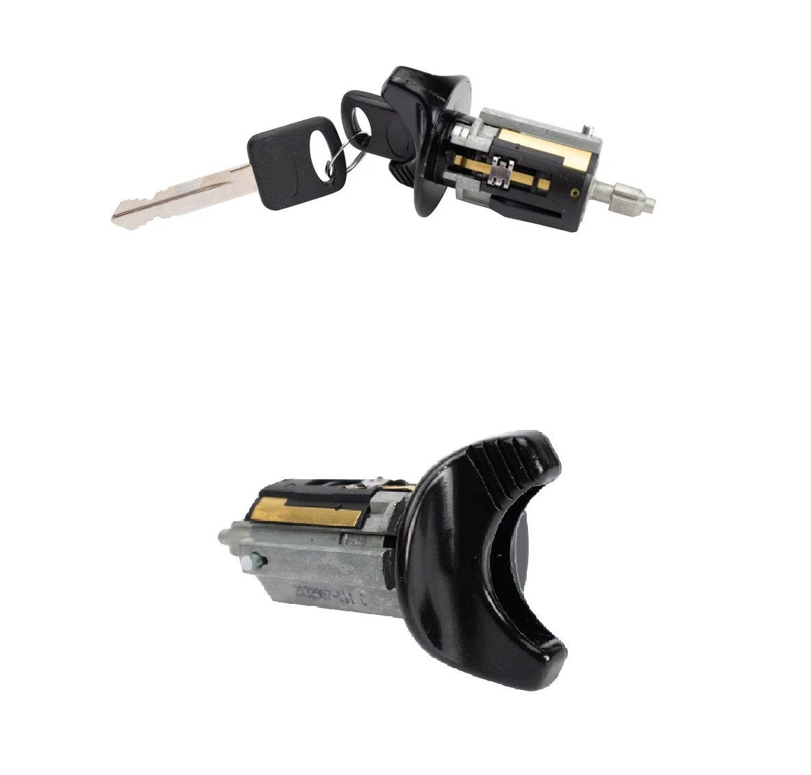 Ignition Lock Cylinder with Key for Ford Lincoln Mercury Models with Black Bezel