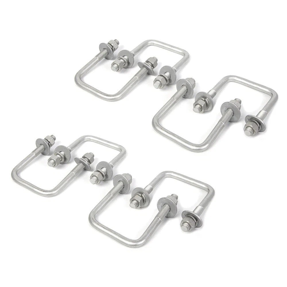 8 Trailer U-Bolts for Boat Trailer Square U Bolt 1/2"x3 1/16"x4 5/16"