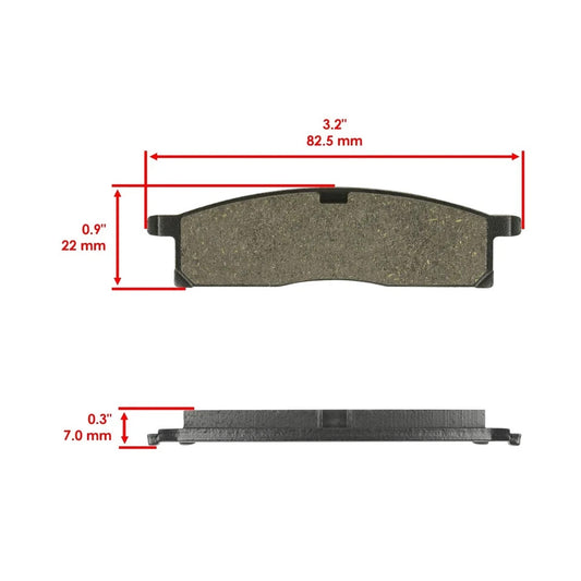 Caltric Front Brake Pads for Yamaha YZ65 YZ80 YZ85 TTR125 TT-R125L TT-R125LE
