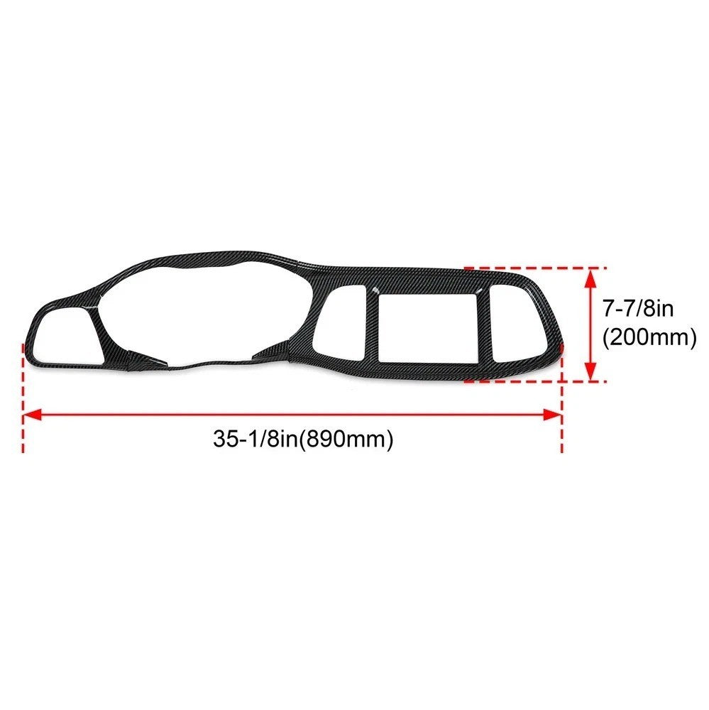 Dashboard Panel Trim Dash Board Cover for Dodge Challenger 2015+ SXT R/T SRT GT