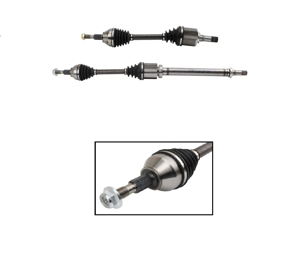 Front CV Axle Shaft Assembly Set Fits Ford Lincoln