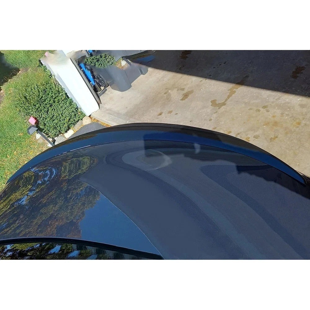 Rear Trunk Spoiler Lip For 2015-21 Mercedes W205 C200 C300 Gloss Black AMG Style