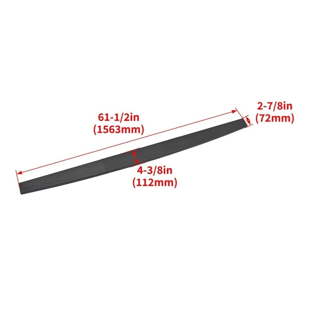 Fit For 14-19 GMC Sierra Chevy Silverado Tailgate Cap Molding Top Protector Trim