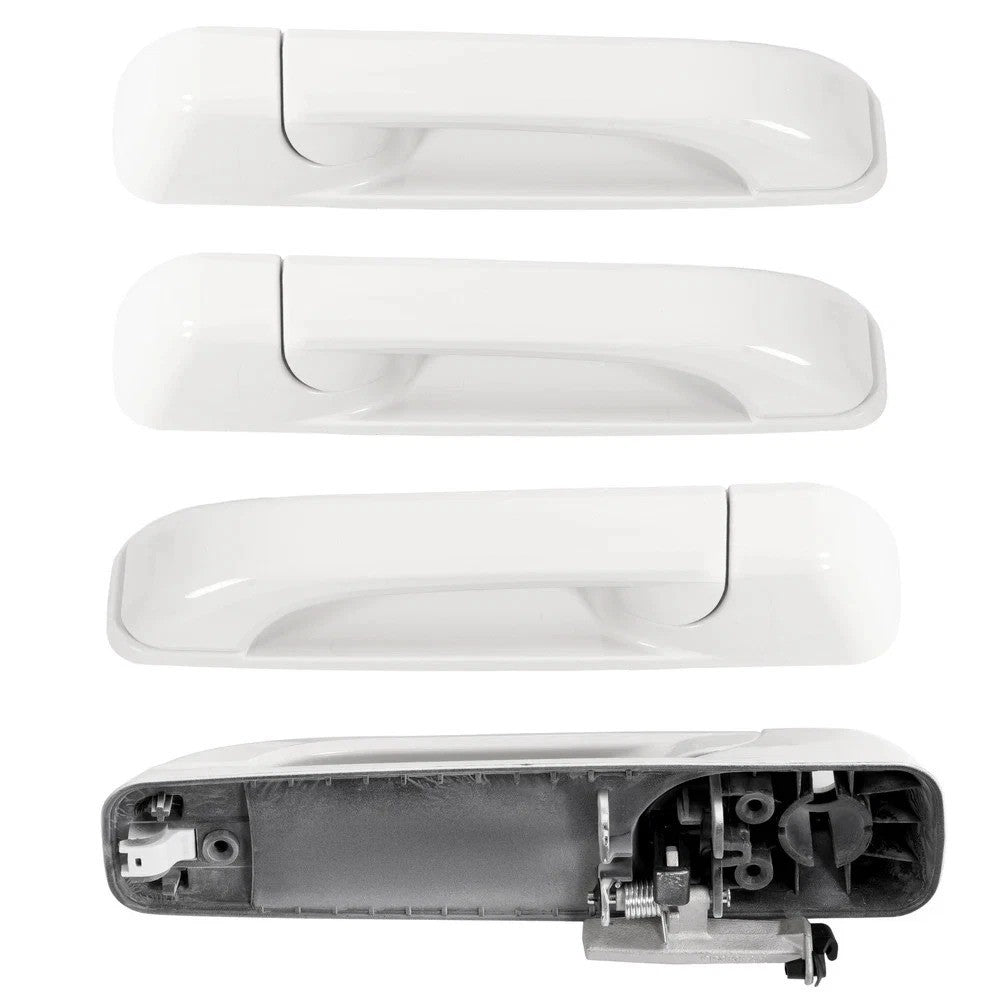 4Pcs Exterior White Door Handle Fits DODGE RAM 1500 09-24/ 3500 11-25 2012