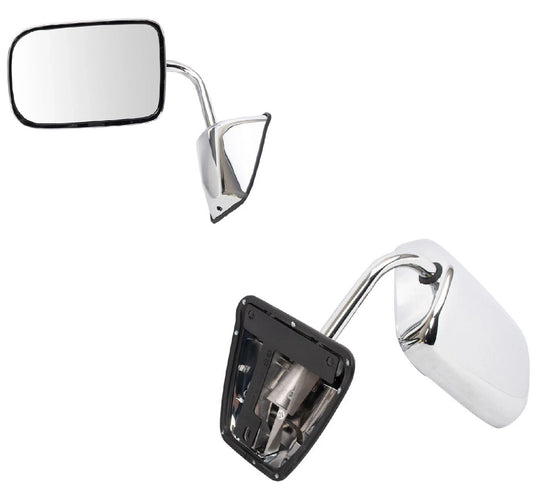 Chrome Folding Manual Mirror LH Left Driver Side for Dodge Pickup Ramcharger