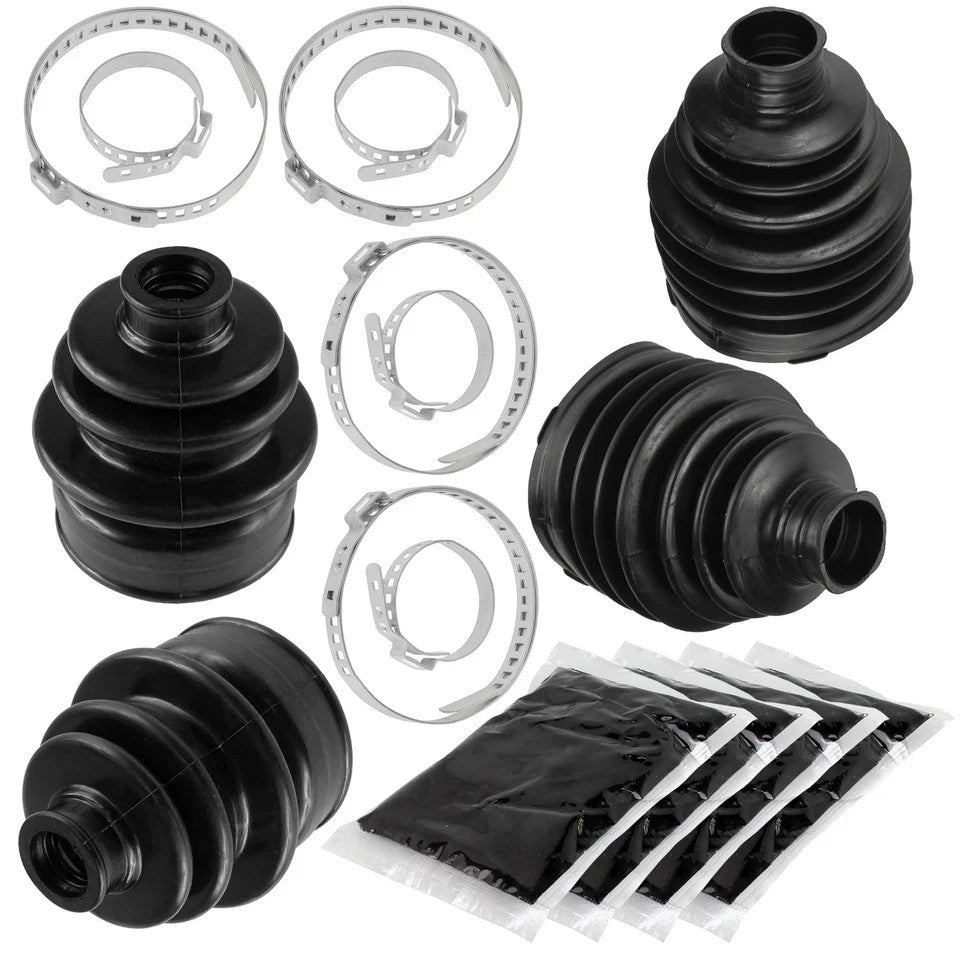 2 Front Axle Outer And Inner CV Boot Kit for Yamaha Grizzly 550 YFM550 4X4 09-14