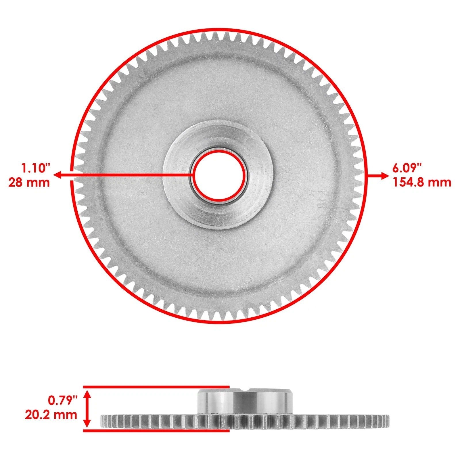 Starter Clutch And Driven Gear W/Gasket for Polaris Ranger XP 900 2014