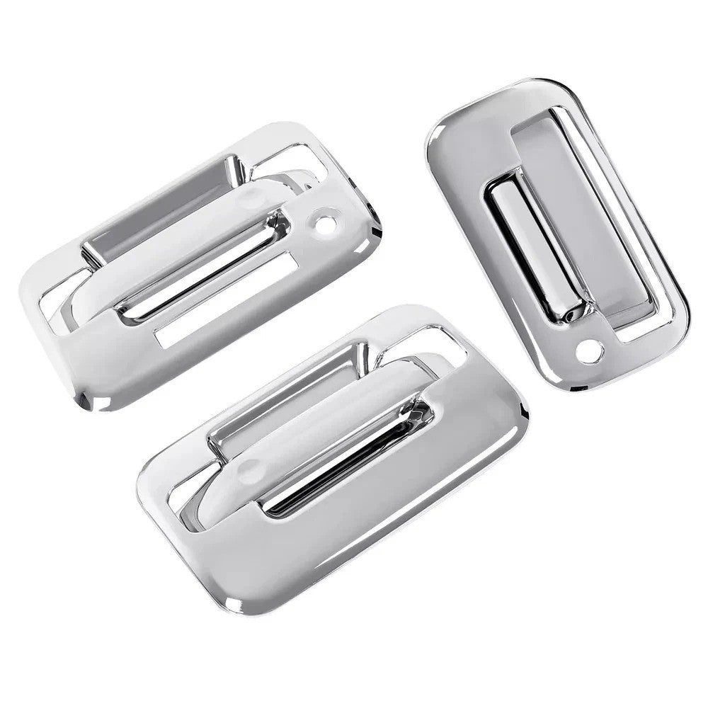 For 04-14 Ford F-150 F150 Chrome 2 Door Handle + Tailgate Handle Covers W/KeyPad