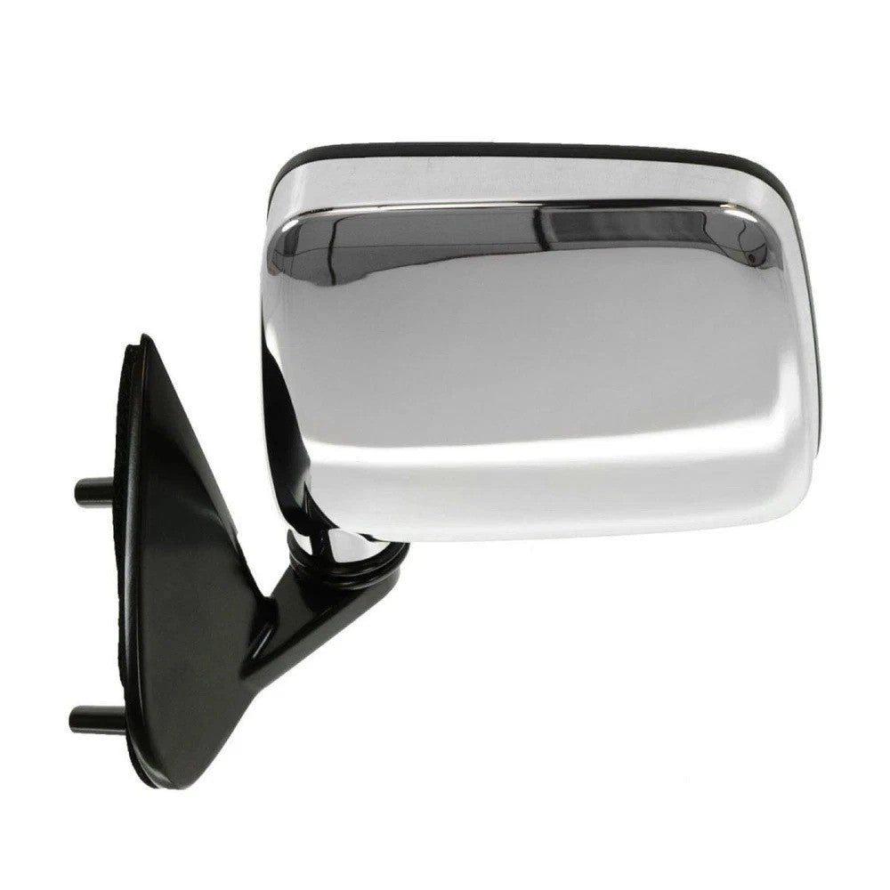 Chrome Manual Side View Mirrors Pair Set for Nissan D21 Hardbody Pickup
