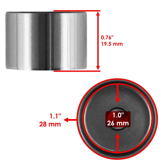 4x Intake & Exhaust Valve Tappet for Suzuki Quadsport Z400 LTZ400 2x4 2003-2009