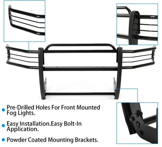 Brush Grille Grill Guard Black For Dodge Ram 1500 2500 3500 1994-2002 94-02