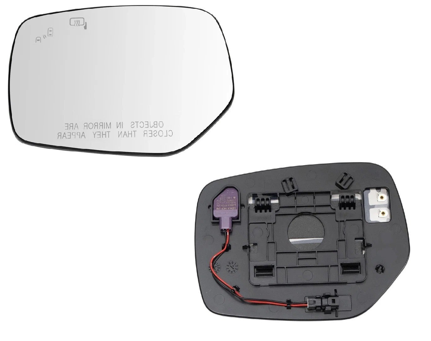 Mirror Glass Heated Blind Spot RH Side for Subaru Legacy Outback WRX