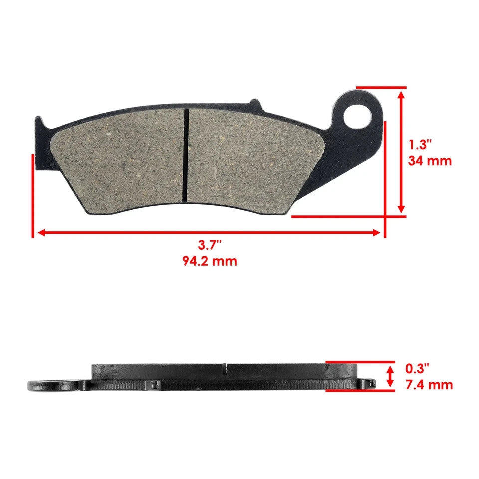 Front Rear Brake Pads for Kawasaki KX250F KX 250F 2004-2018 Front Rear Brake Pad