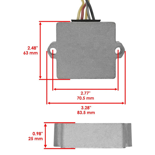 Regulator Rectifier Mercury Force 40 40Hp 50 50Hp El Elpt 2-Stroke 1996-1999
