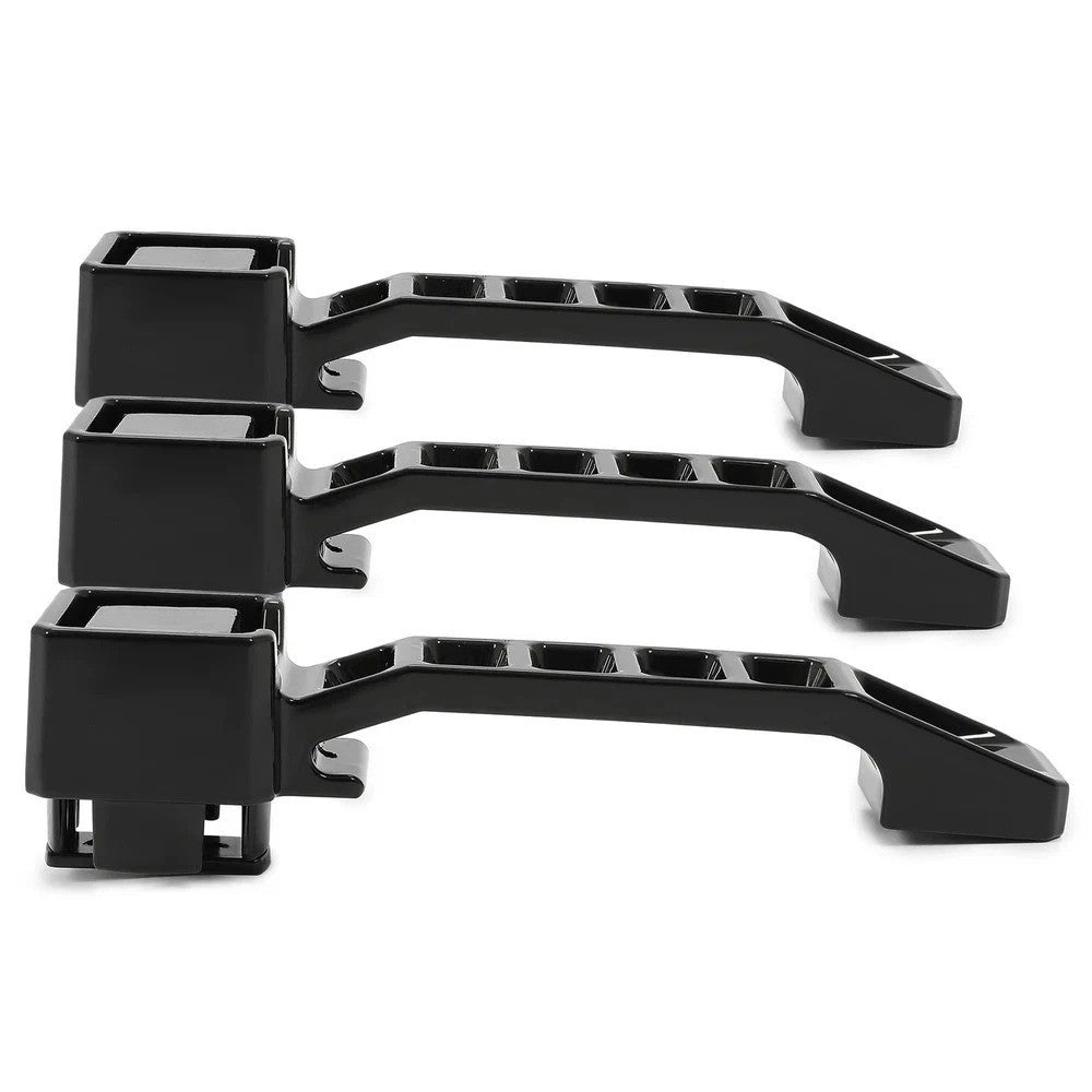 For Jeep Wrangler JK/JKU 2007-2018 Black Aluminum Exterior Door Handles Kit 3PCS