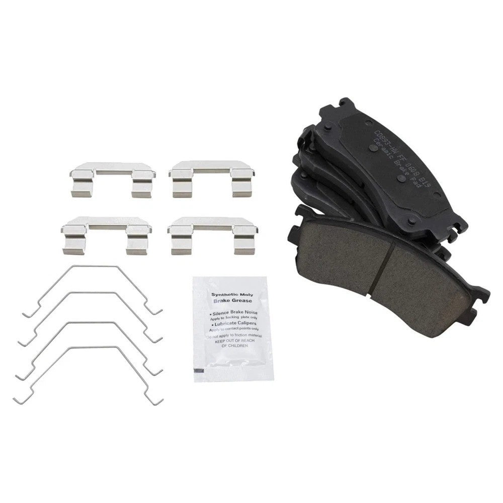 Front & Rear Premium Posi Ceramic Brake Pad & Rotor Kit for Mazda Protege