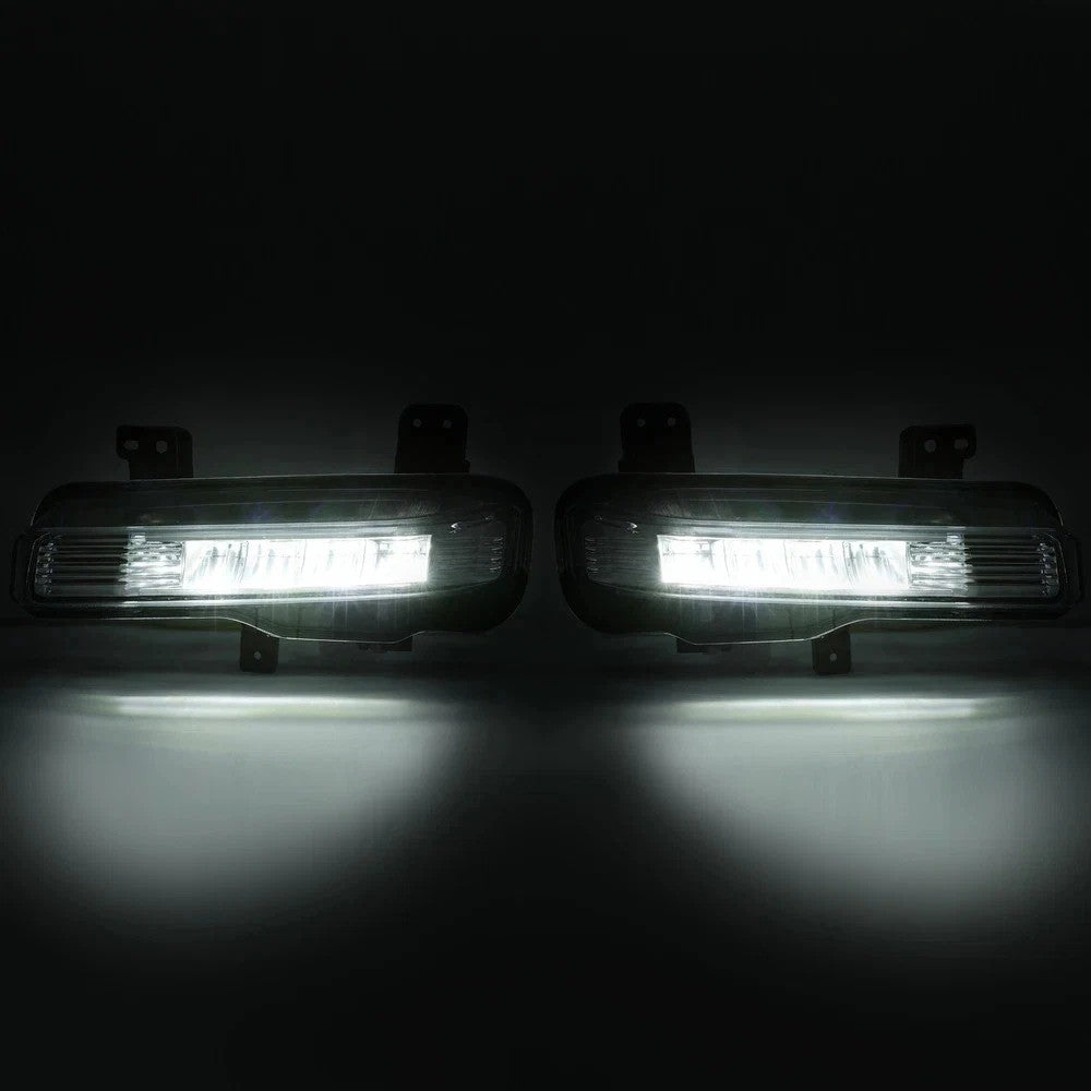 Pair For Ford Explorer 2020-2024 LED Fog Lights Bumper Replacement Lamps RH+LH