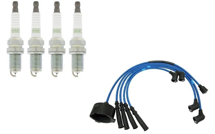 NGK B-SERIES PLATINUM SPARK PLUG & WIRE SET HE64 for ACURA HONDA