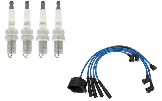 NGK B-SERIES PLATINUM SPARK PLUG & WIRE SET HE64 for ACURA HONDA