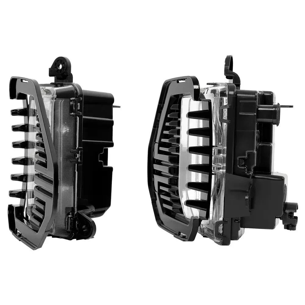 HECASA  LED Fog Lights For GMC Sierra 1500 2019-2022 Set Pair Fog Lamps W/Bezels