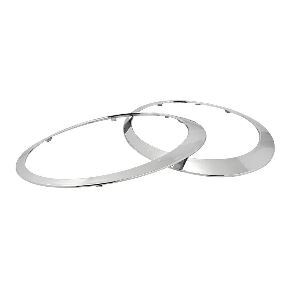 NEW Chrome Headlight Bezel Trim Ring Cover For Mini Cooper R55 R56 R57 2007-2015